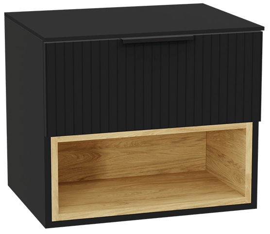 Set corps de meuble Excellent Tuto 2.0 MLEX.2171.600.BKBL, plan de travail suspendu Excellent Tuto 2.0 MLEX.2111.600.BK, MLEX.2151.600.03.BK