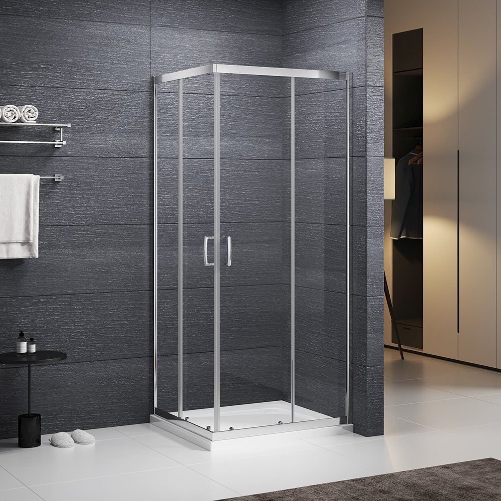 Roth Sundis cabine de douche 90x90 cm carrée chrome brillant/verre transparent N0779