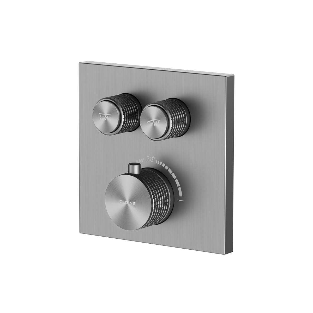 Oltens Onega mitigeur bain-douche encastrée avec thermostat graphite 34602400