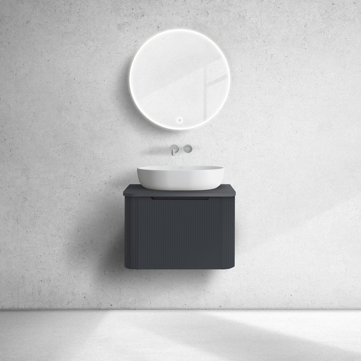 Set armoire Oltens Hamnes 60022300, plan de travail suspendu Oltens Hamnes 63012300