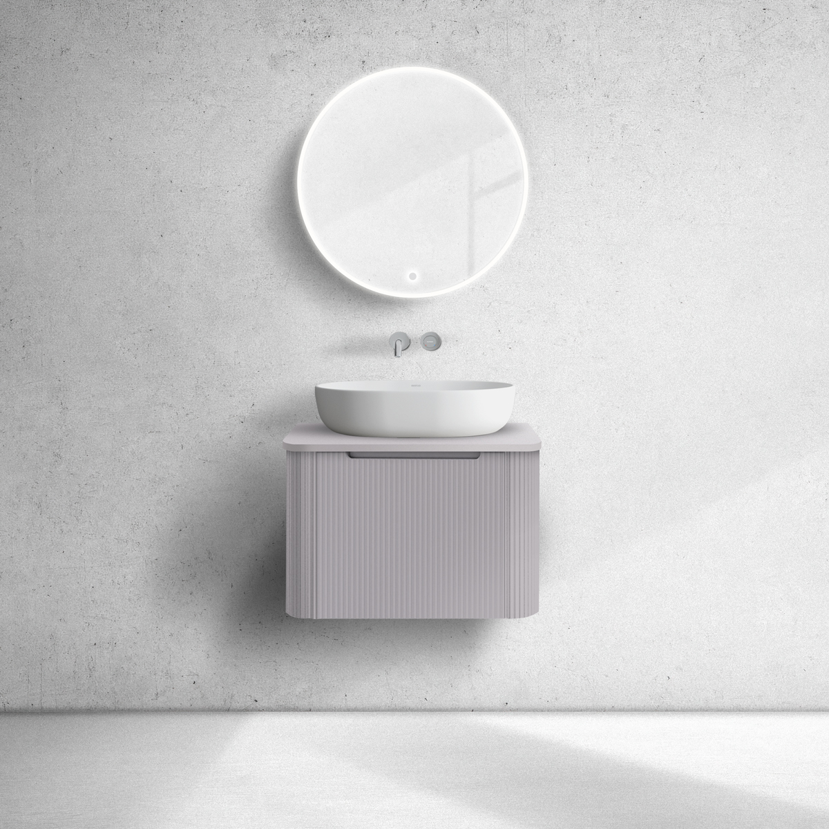 Set armoire Oltens Hamnes 60022900, plan de travail suspendu Oltens Hamnes 63012900