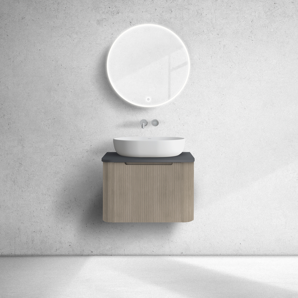 Set armoire Oltens Hamnes 60022060, plan de travail suspendu Oltens Hamnes 63012300