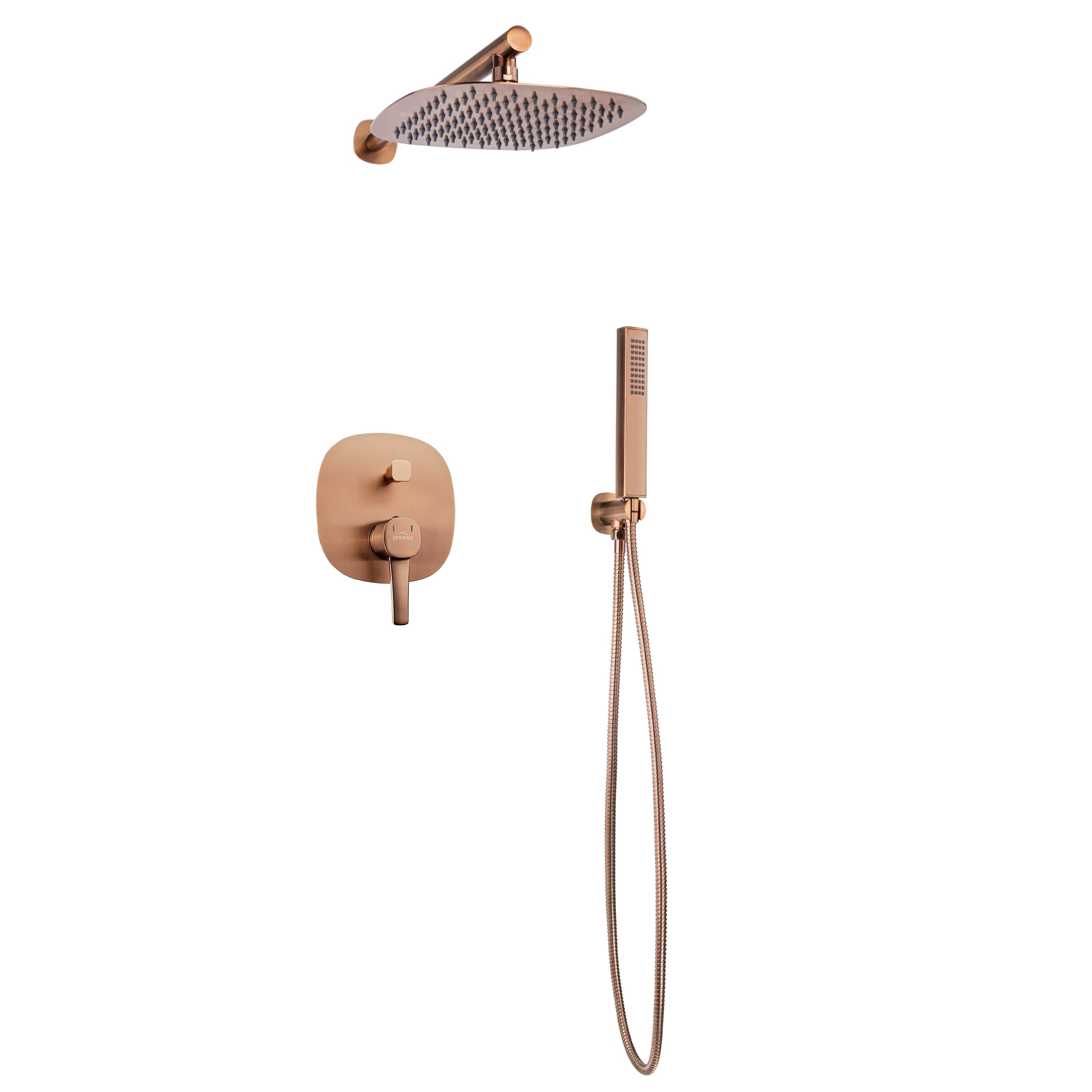 Invena Glamour ensemble de douche encastré oui cuivre BS-02-014