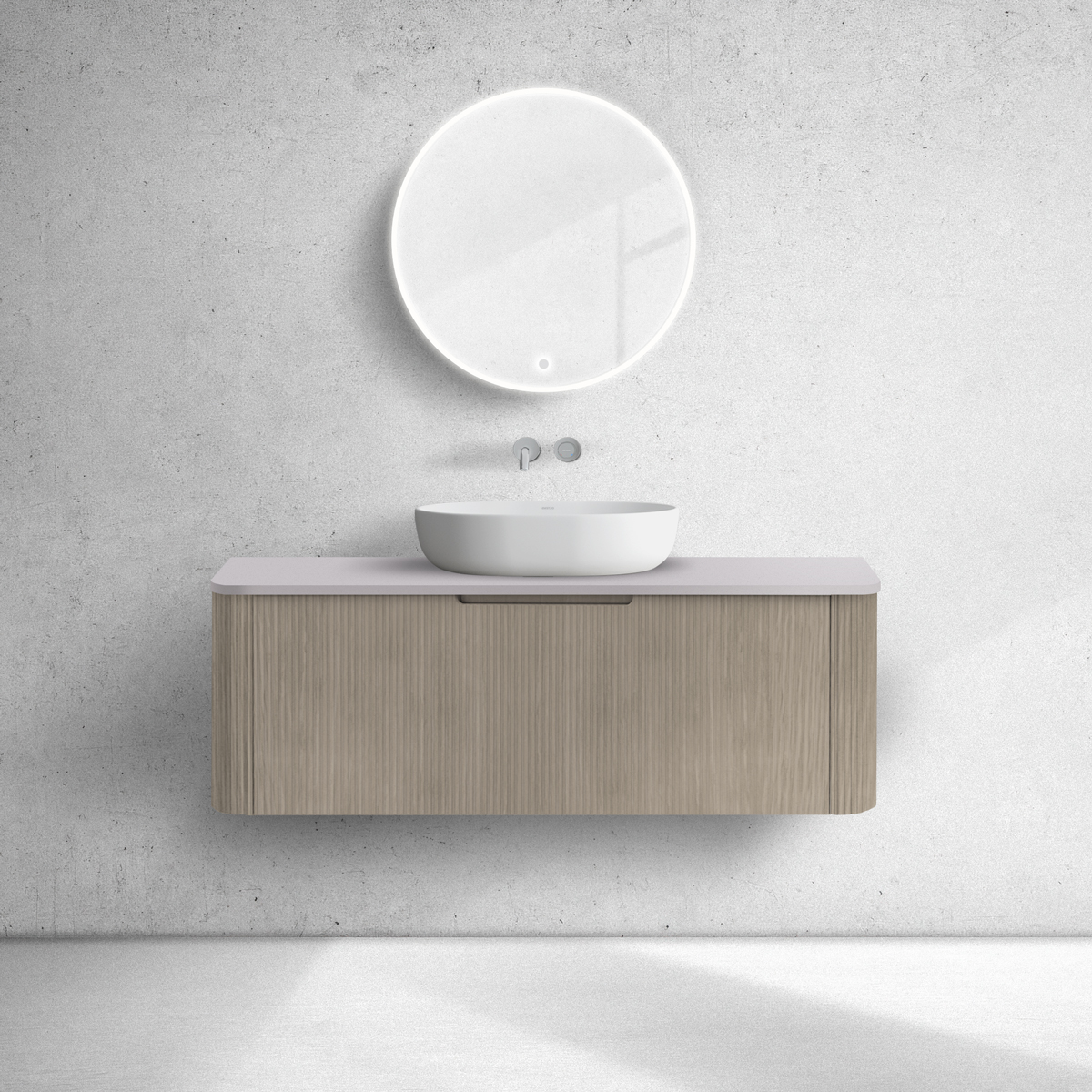 Set armoire Oltens Hamnes 60025060, plan de travail suspendu Oltens Hamnes 63015900