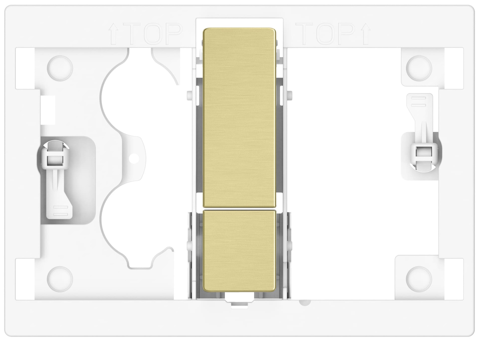 Roca Duplo S mécanisme de bouton poussoir pour WC doré A8904213VA