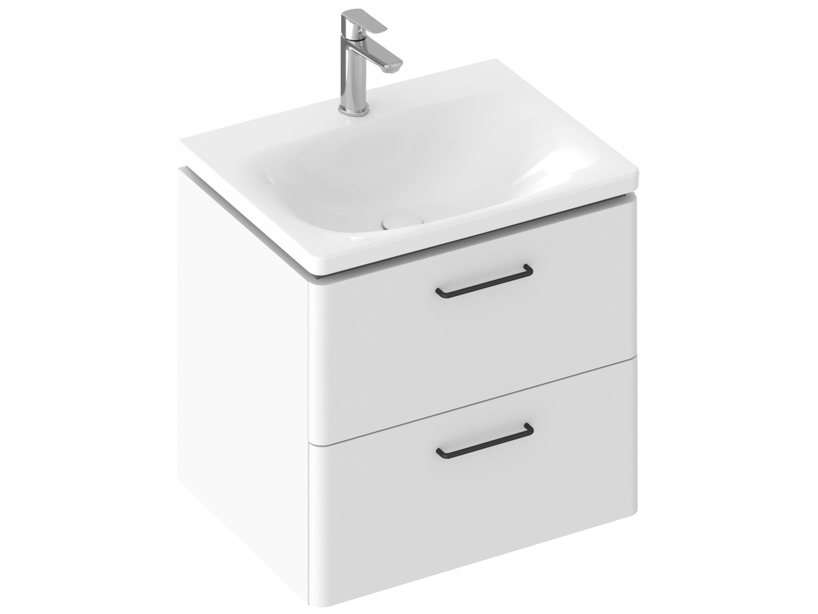 Ravak Balance armoire 50x46.5x50 cm sous-lavabo suspendu blanc X000001813