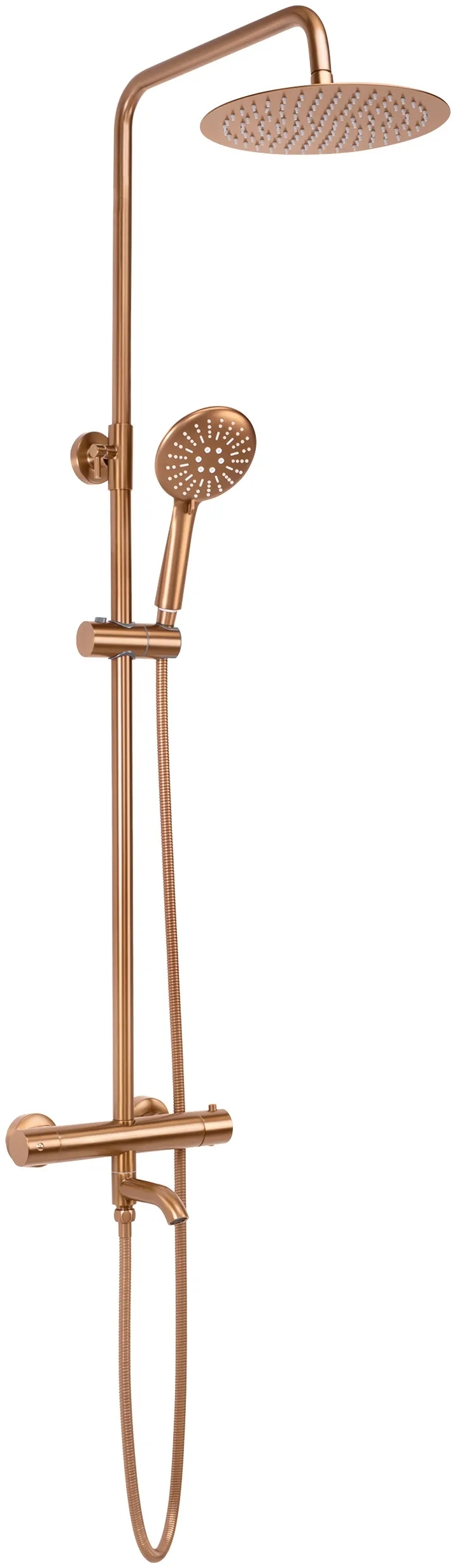 Rea Lungo kit baignoire-douche mural avec thermostat oui cuivre REA-P8807