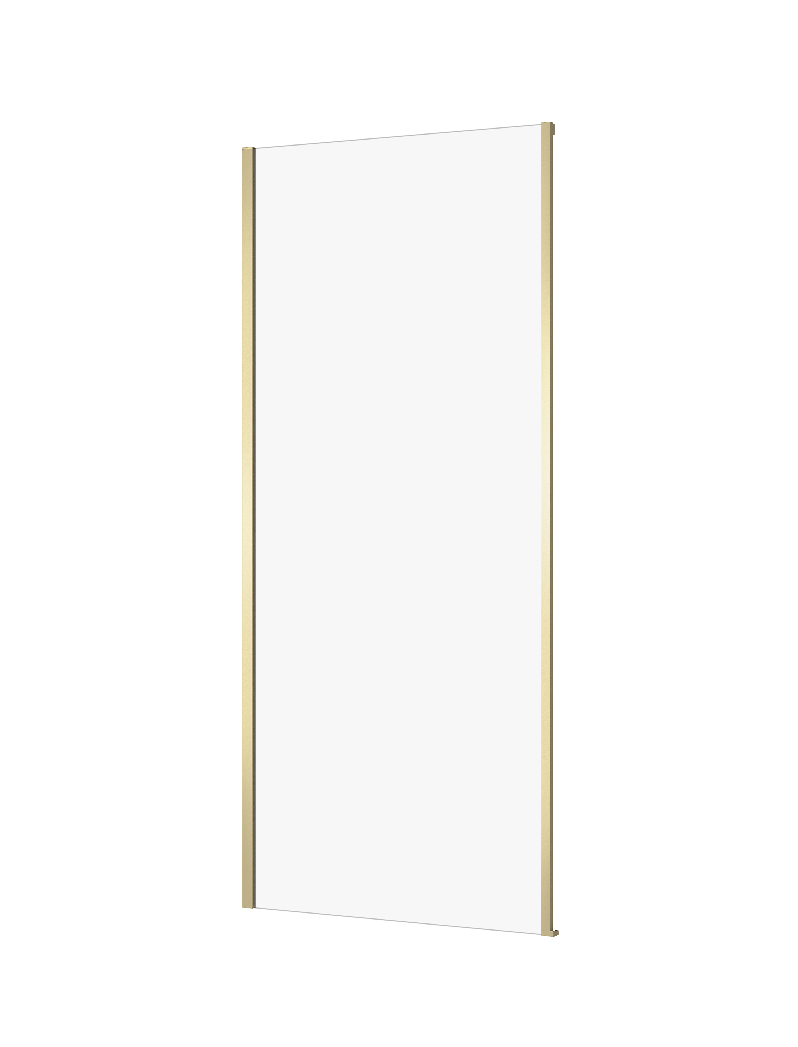 Cersanit Larga paroi de douche 90 cm doré mat/verre transparent S164-070