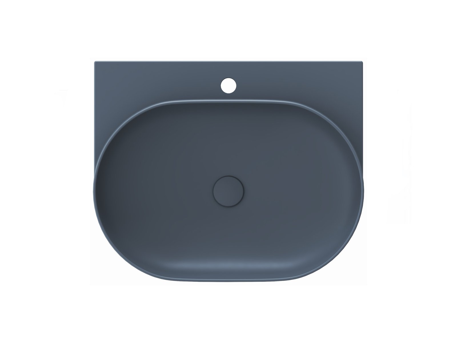 Ravak Yard lavabo 60.5x50 cm semi-circulaire classique-de meuble mat XJX07260000