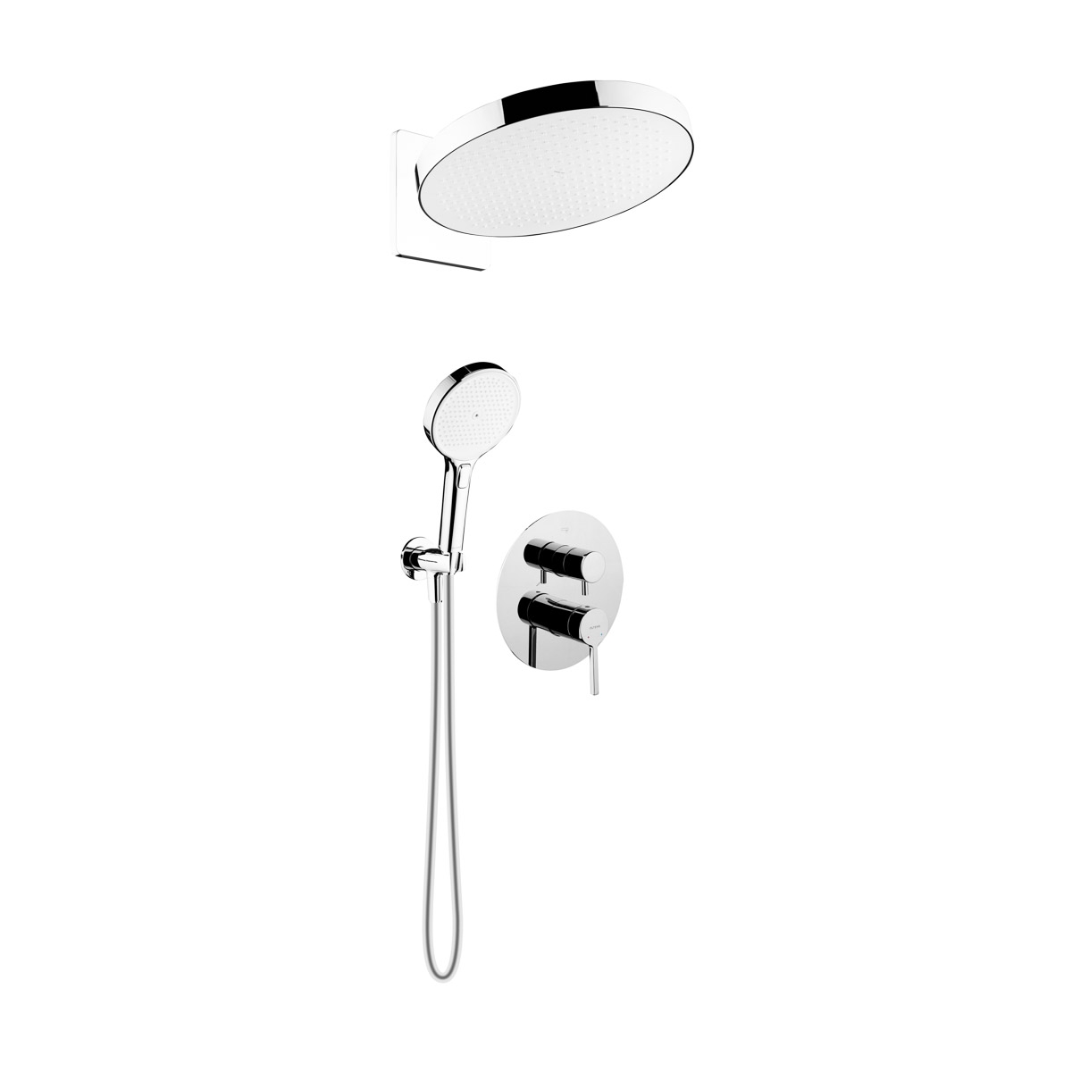 Set douche à effet de pluie Oltens Regna 37009100, mitigeur bain-douche Oltens Rann 34111100, 39403100, 37109100, 39304100, 37200100