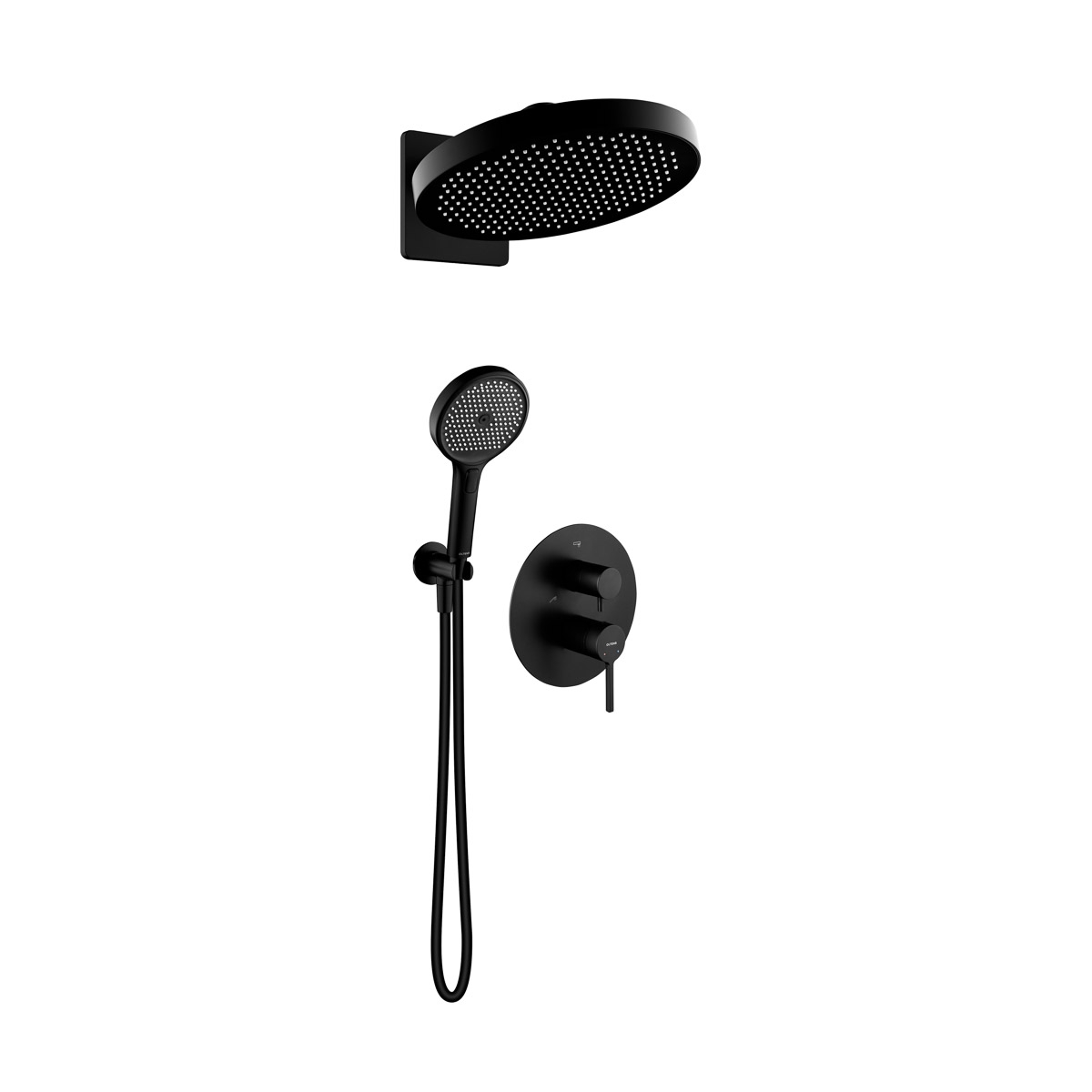 Set douche à effet de pluie Oltens Regna 37009300, mitigeur bain-douche Oltens Rann 34111300, 39403300, 37109300, 39304300, 37200300