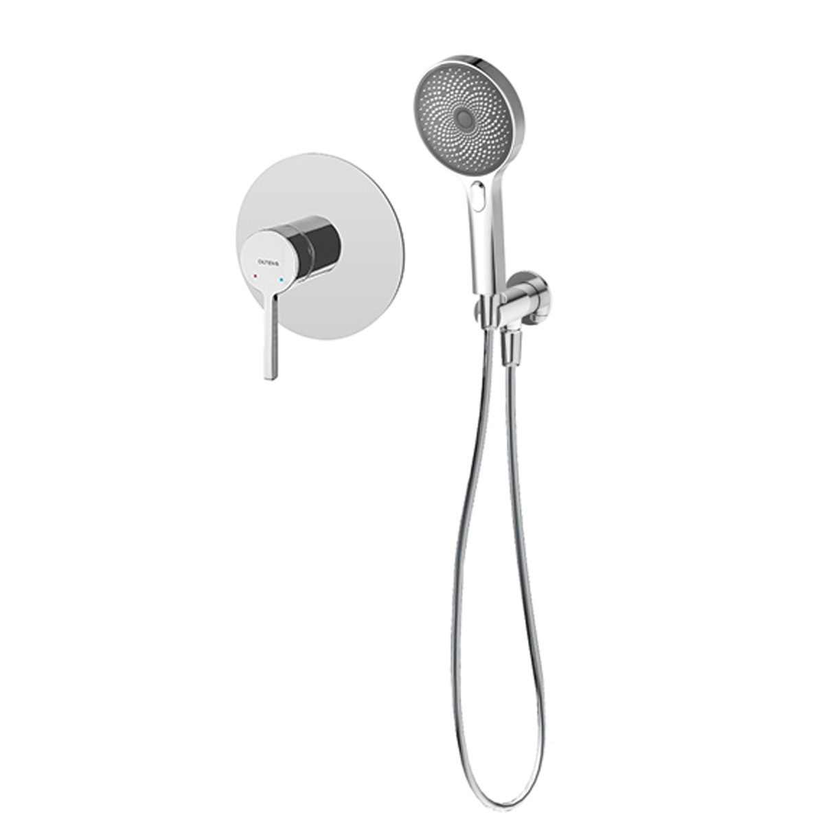 Set mitigeur de douche Oltens Rann 33107100, pommeau de douche Oltens Havis EasyClick 37107100, 39304100, 37200100