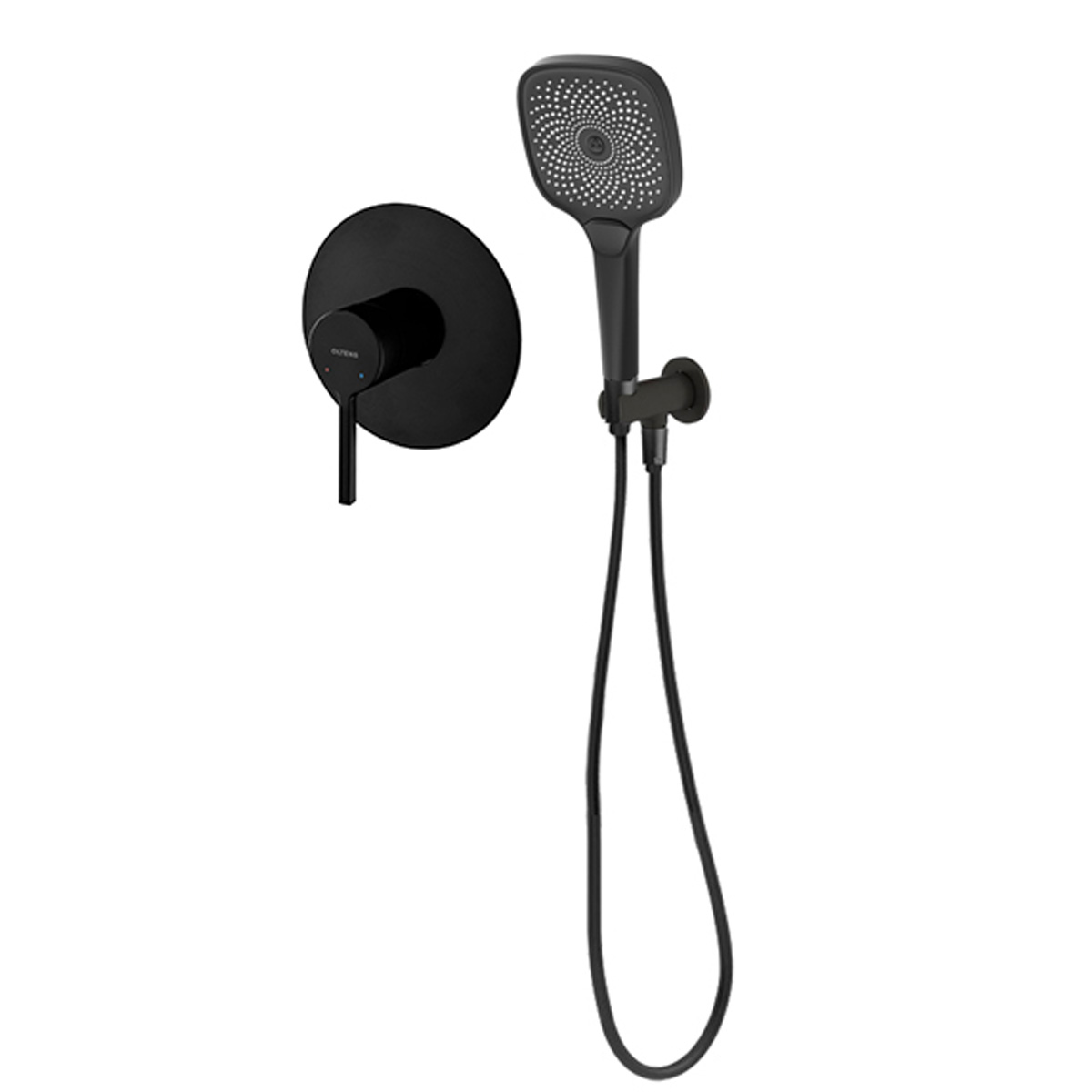 Set mitigeur de douche Oltens Rann 33107300, pommeau de douche Oltens Havis EasyClick 37108300, 39304300, 37200300