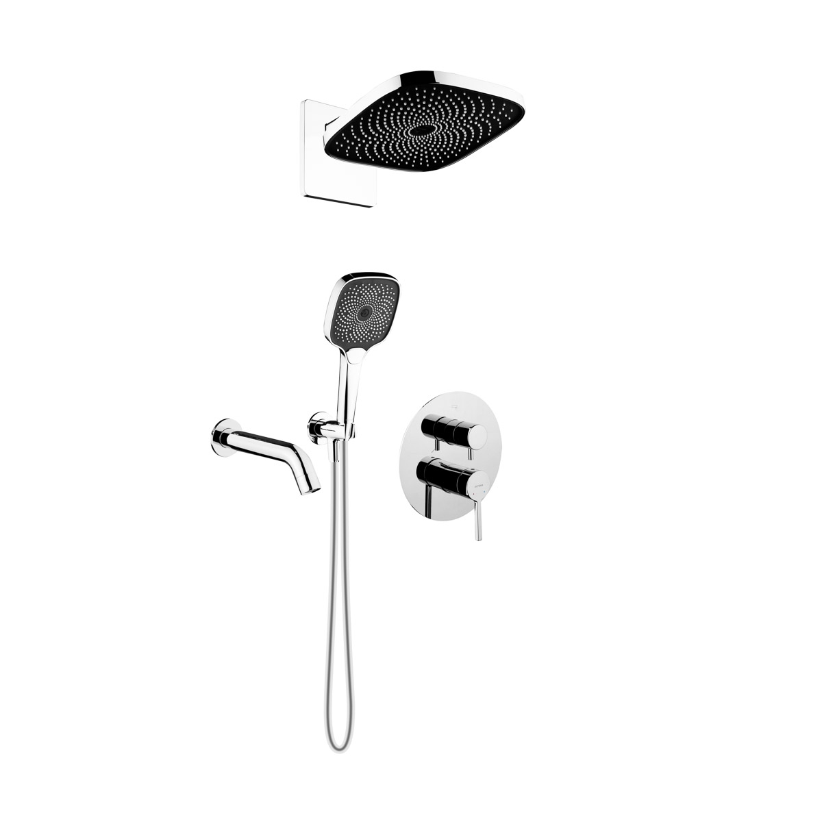 Set mitigeur bain-douche Oltens Rann 34111100, douche à effet de pluie Oltens Vann 37008100, 39403100, 39100100, 37108100, 39304100, 37200100