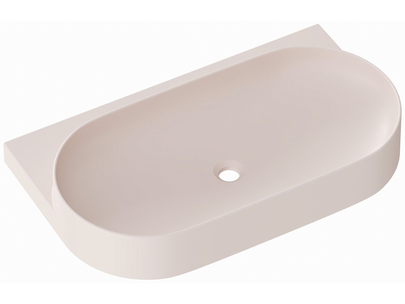 Ravak Yard lavabo 80.5x50 cm semi-circulaire classique XJX0G080000