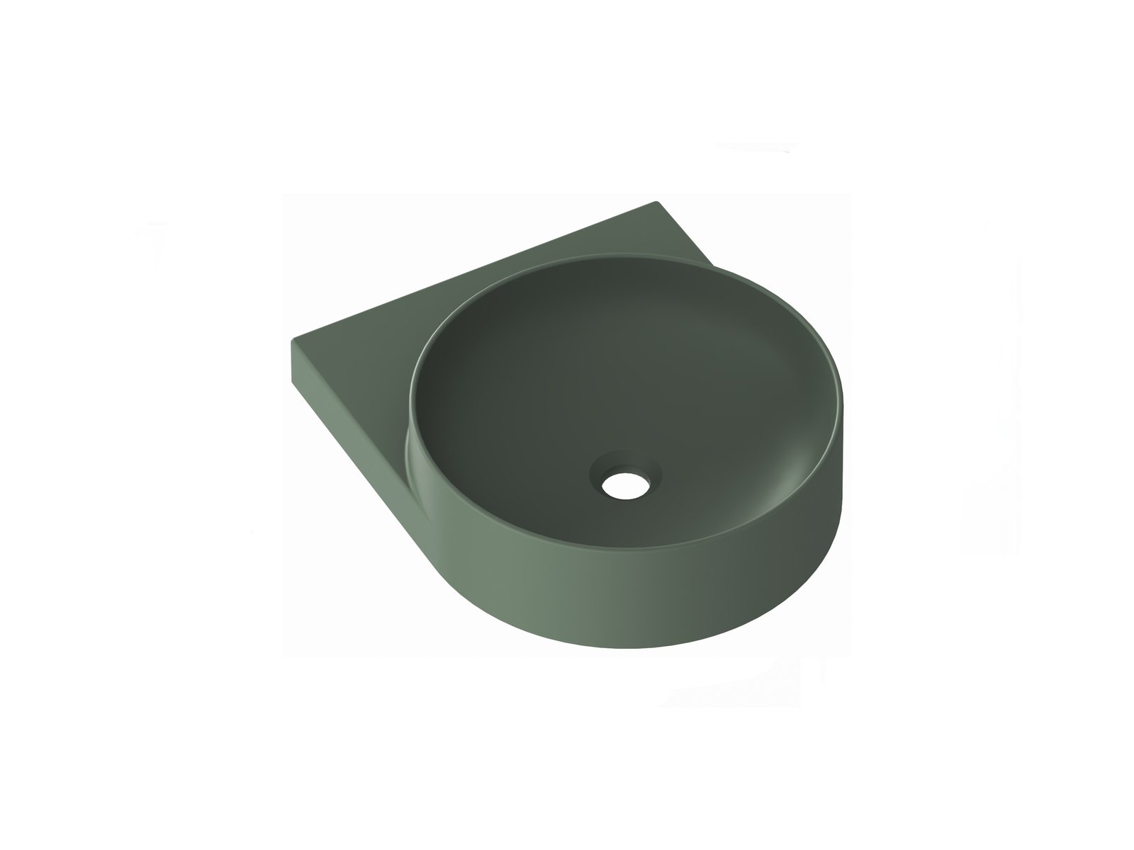 Ravak Yard lavabo 50x40.5 cm semi-circulaire classique mat XJX08240000