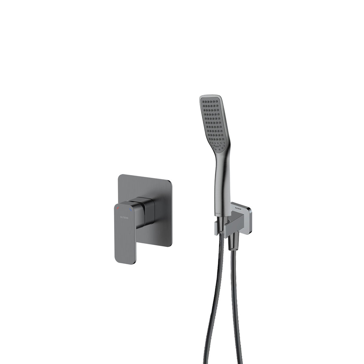 Set mitigeur de douche Oltens Hadsel 33106400, raccord coudé Oltens Skar 39306400, 37200400, 37111400