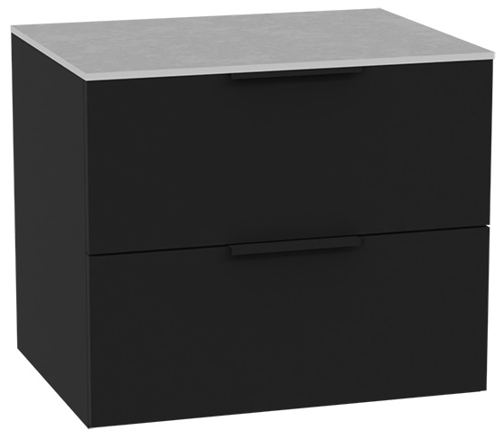 Set corps de meuble Excellent Tuto 2.0 MLEX.2172.600.BKBL, plan de travail suspendu Excellent Tuto 2.0 MLEX.2116.600.SJ, MLEX.2151.600.02.BK