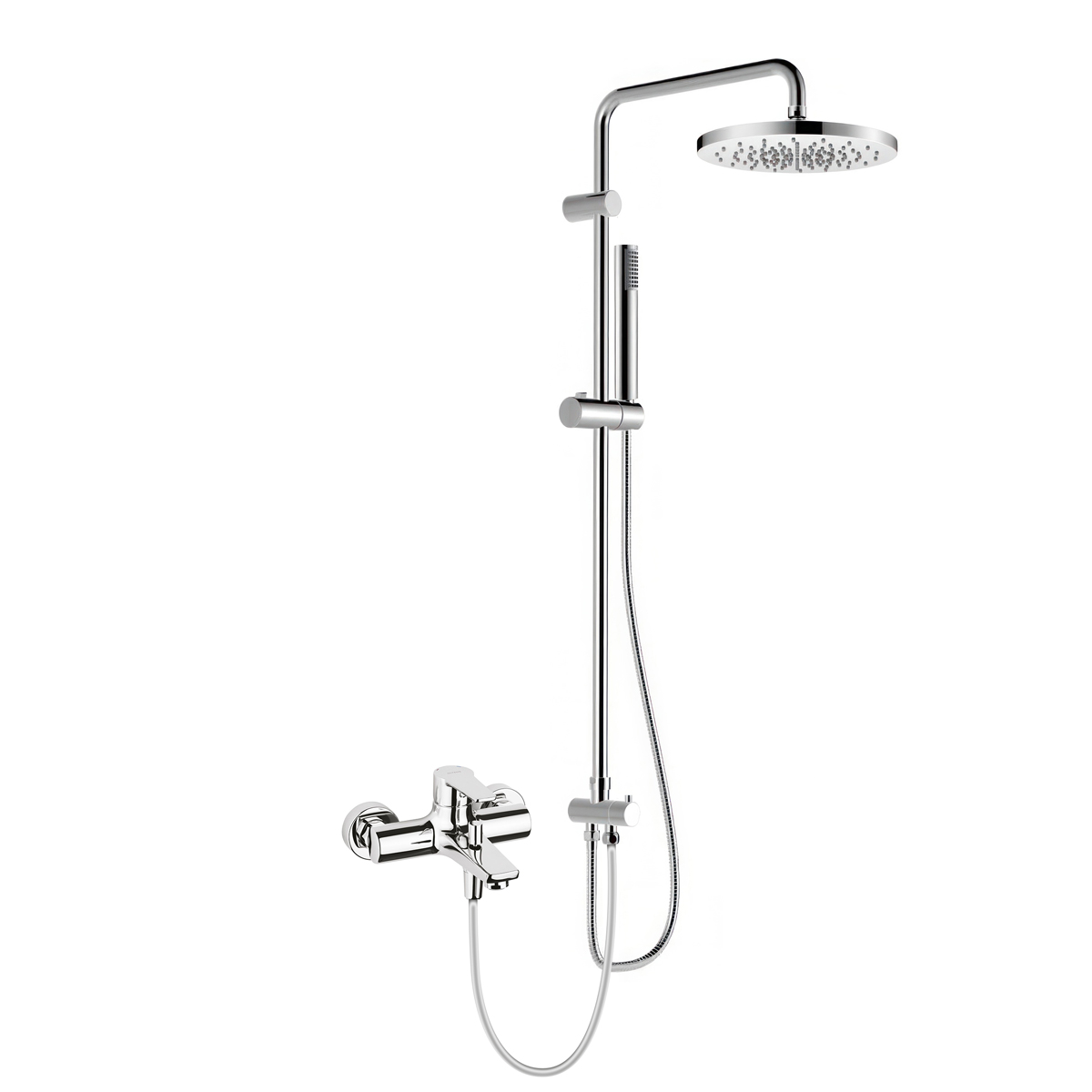 Set ensemble de douche Oltens Molle 36020100, mitigeur bain-douche Oltens Jog 34003100