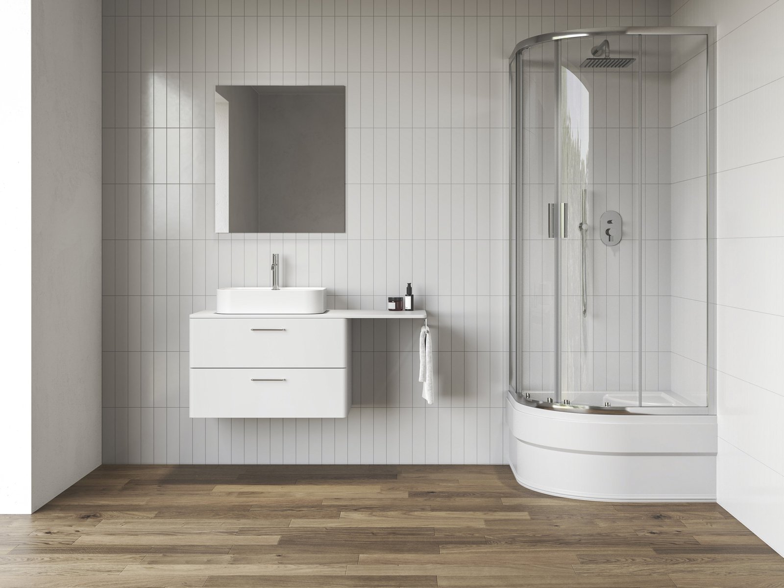 Ravak Blix II cabine de douche 80x80 cm semi-circulaire aluminium brillant/verre transparent 3BM40C40Z1