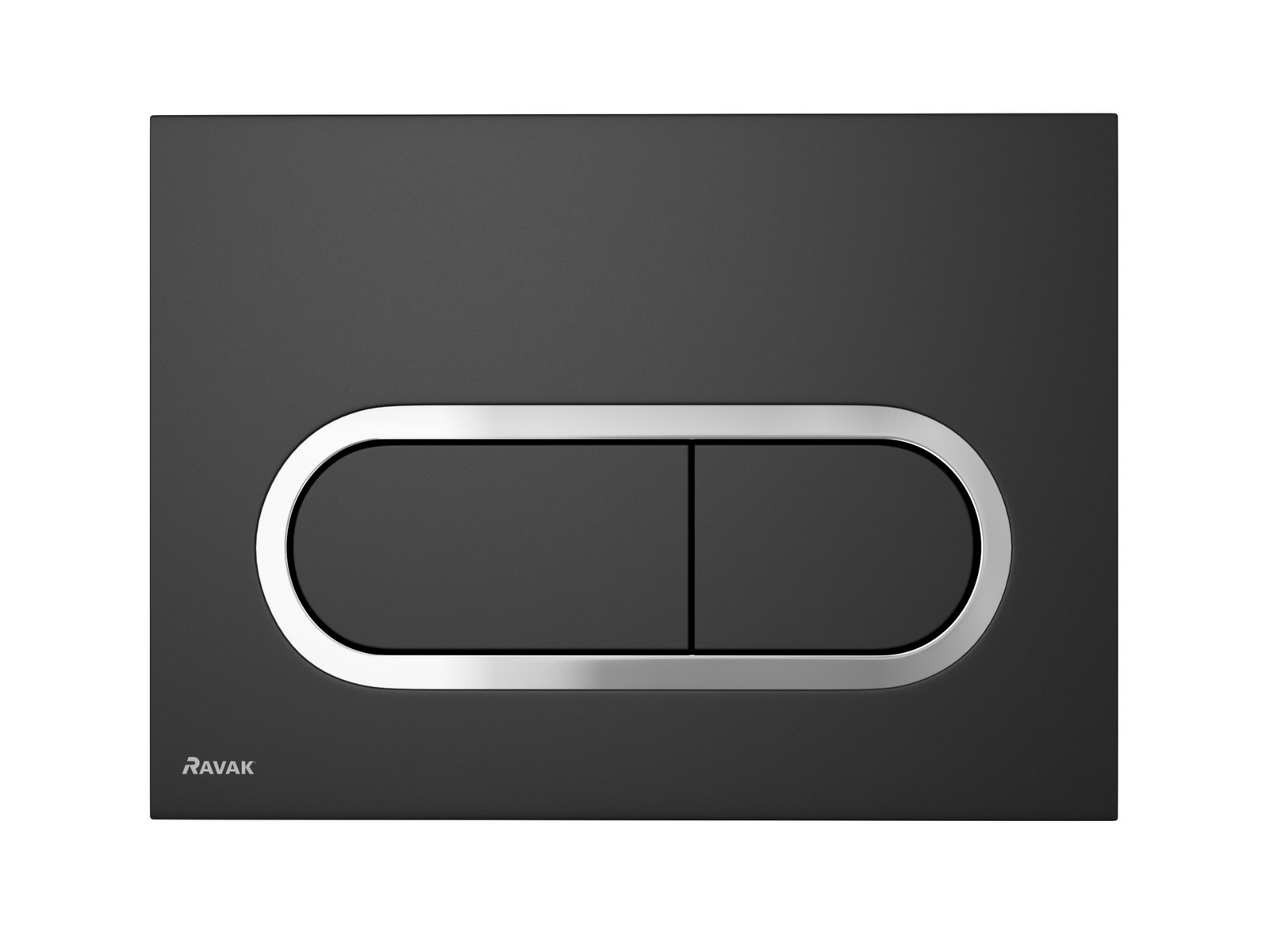 Ravak Chrome bouton de chasse d'eau pour WC noir X01797
