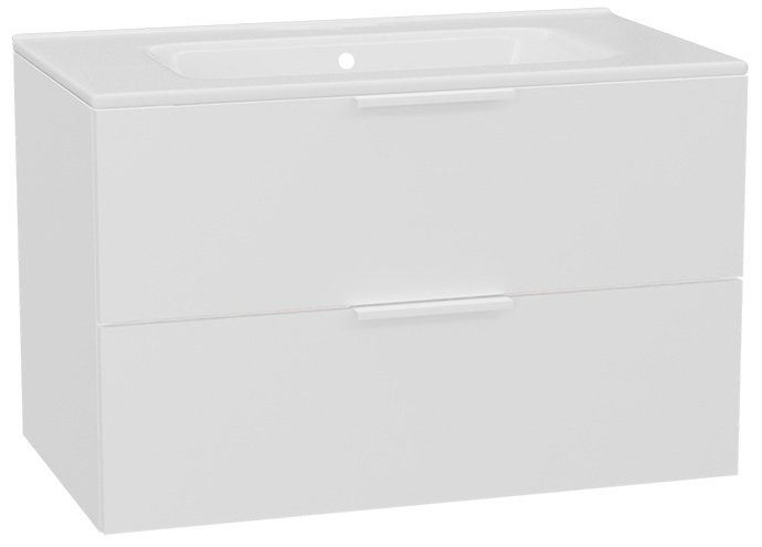 Set corps de meuble Excellent Tuto 2.0 MLEX.2172.800.WHBL, lavabo Excellent Pik CEEX.6517.800.WH, MLEX.2151.800.02.WH