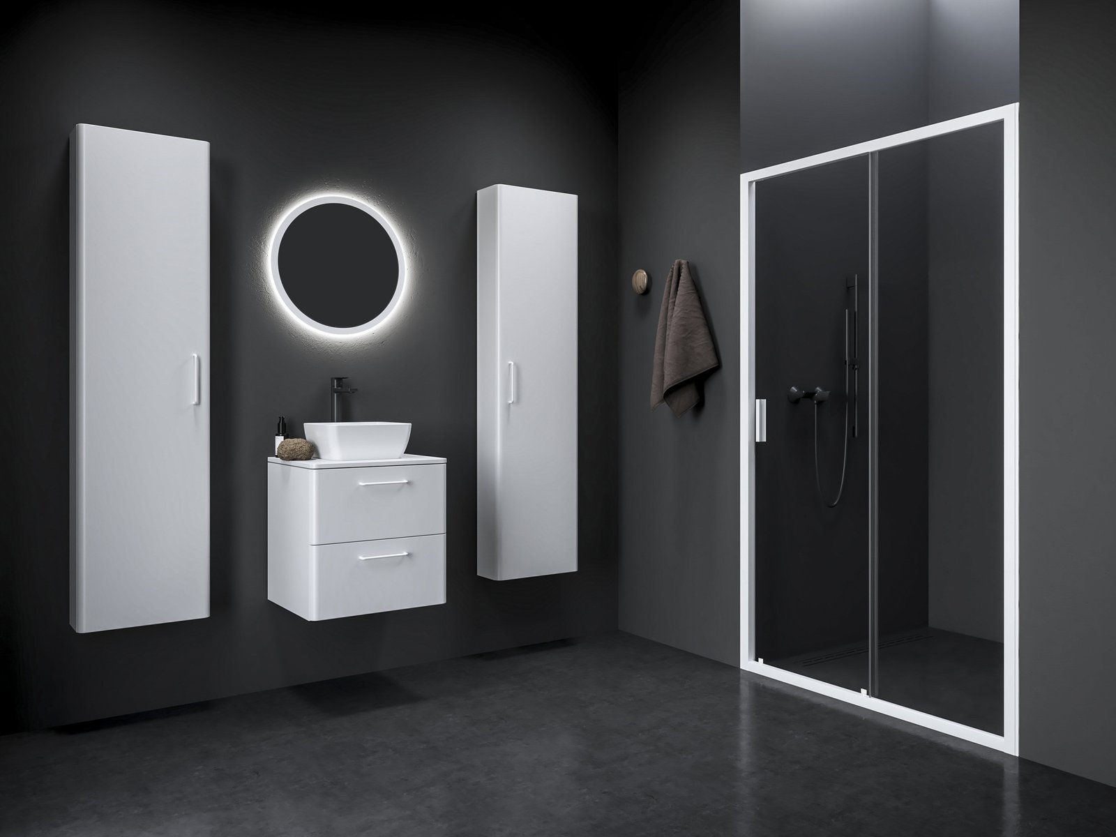 Ravak Blix II porte de douche 120 cm coulissant blanc mat/verre transparent 0PMG0E00Z1