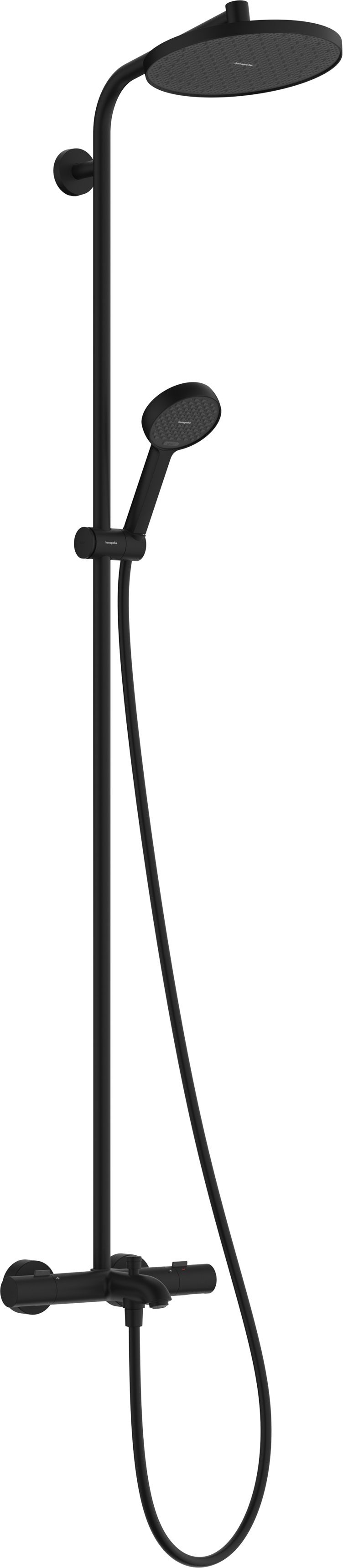 Hansgrohe Activera S kit baignoire-douche mural avec thermostat oui noir 28871670