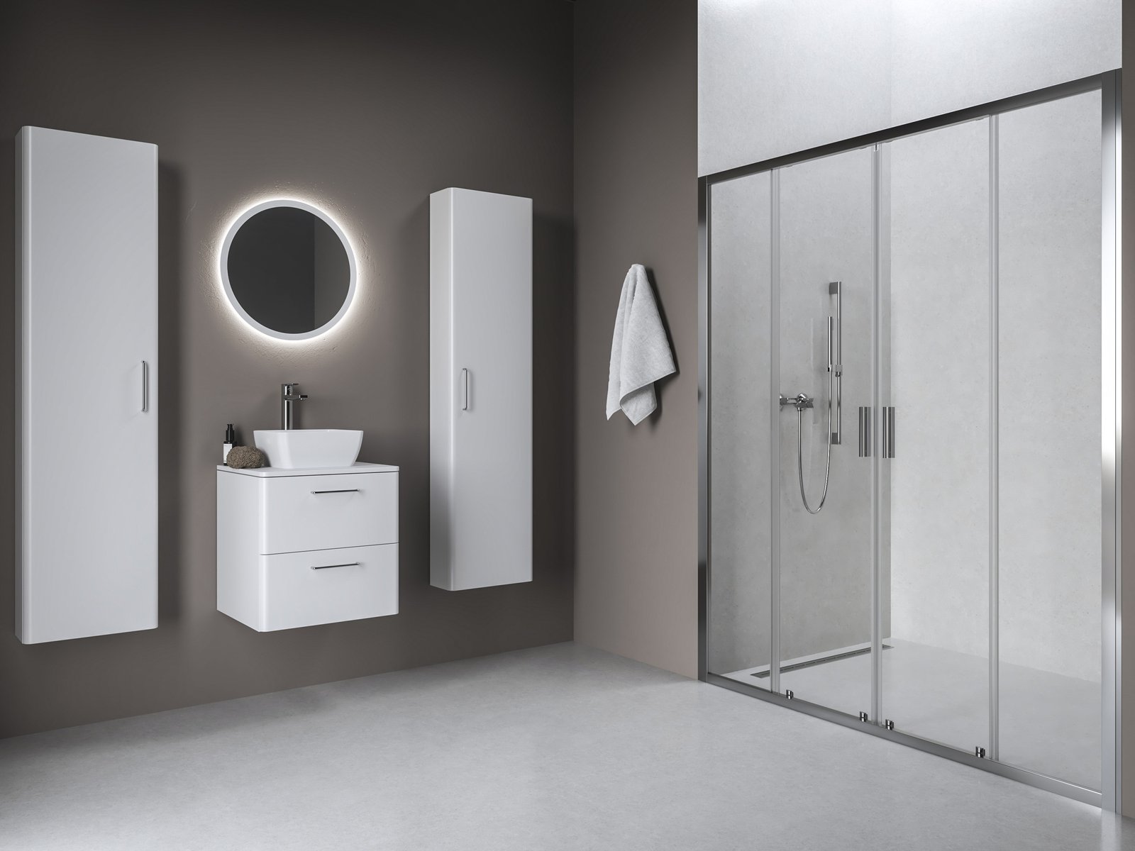 Ravak Blix II porte de douche 130 cm coulissant aluminium brillant/verre transparent 0YMJ0C00Z1