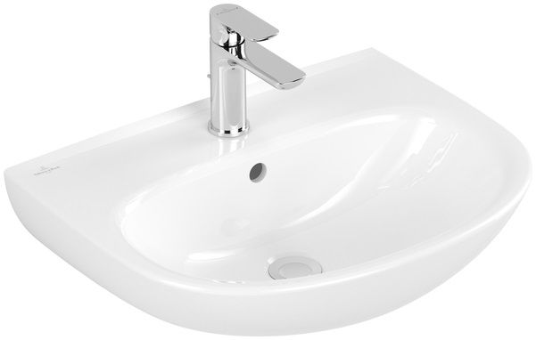 Villeroy & Boch O.Novo lavabo 55x44 cm semi-circulaire classique blanc brillant 4A405501