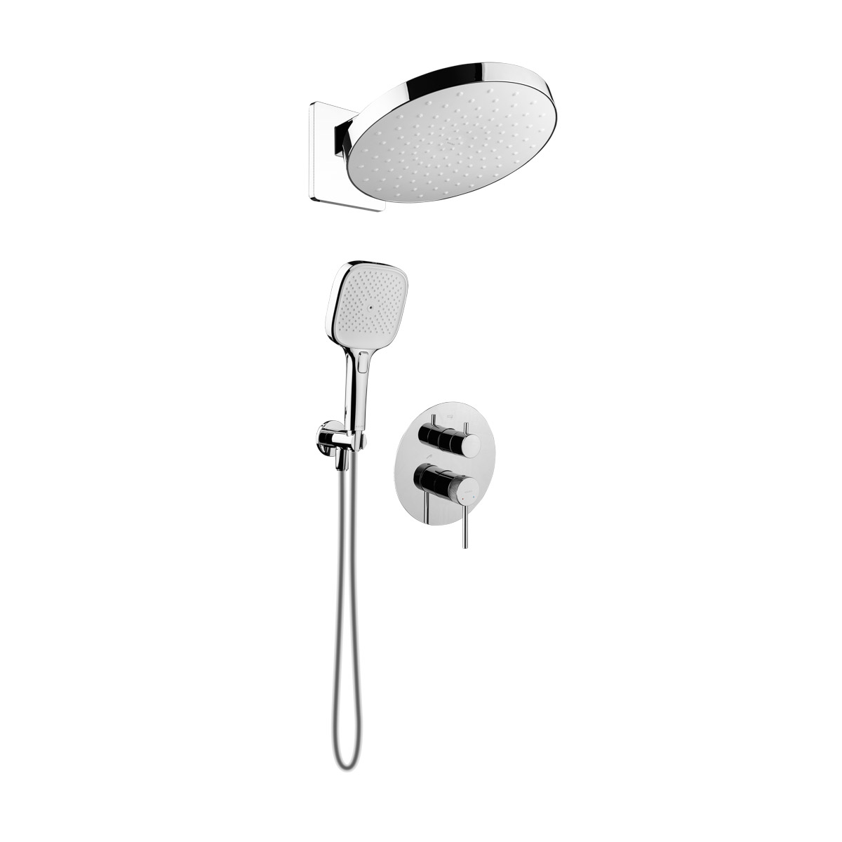 Set douche à effet de pluie Ksuro 01 16000010, mitigeur bain-douche Ksuro 01 13002010, 16002010, 16004010, 19002010, 37200100