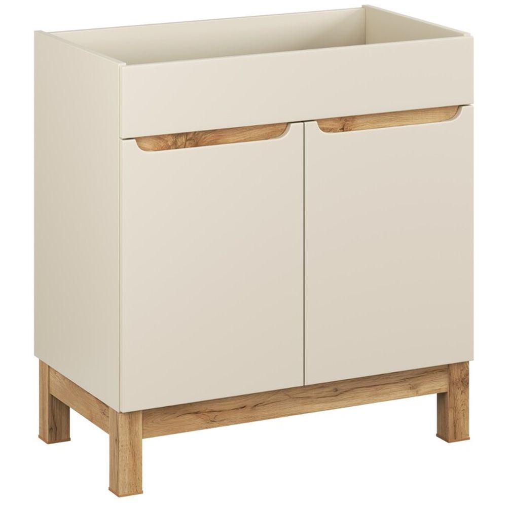 Comad Bali Cashmere armoire 80x46x84 cm sous-lavabo sur pied beige BALI CASHMERE 82-80-46-2D