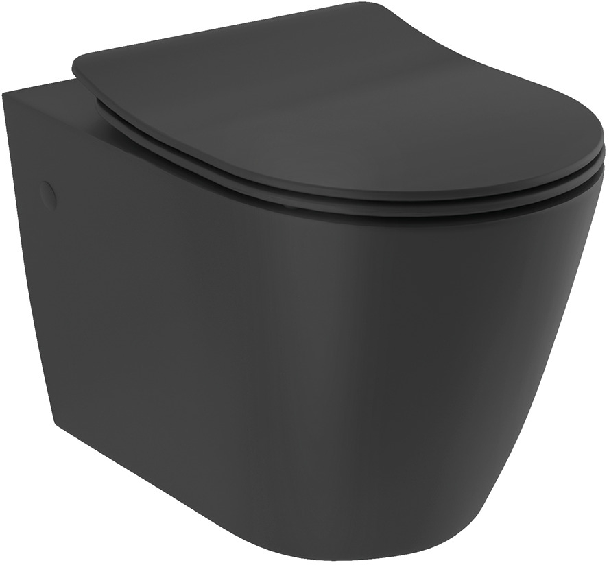 Kludi Resa R cuvette de wc suspendue oui oui noir mat 23WCW0239