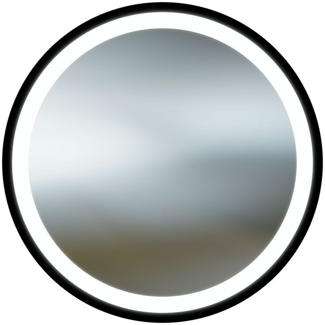 LaVita Dafne miroir 80x80 cm circulaire avec éclairage noir 5908211499635