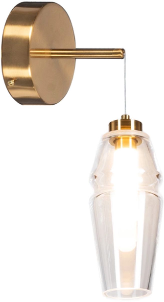 Altavola Design Opal applique murale 1x6 W transparent-doré LA025/W_clear