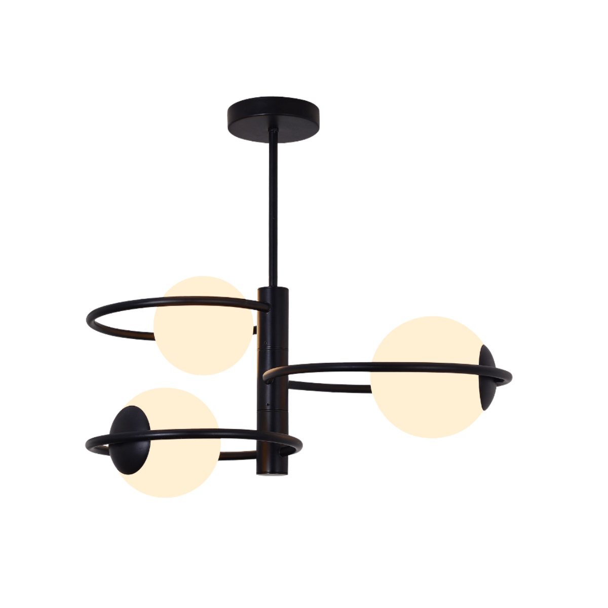 Light Prestige Dorado lampe suspendue 3x10 W noir LP-002/3C ring BK