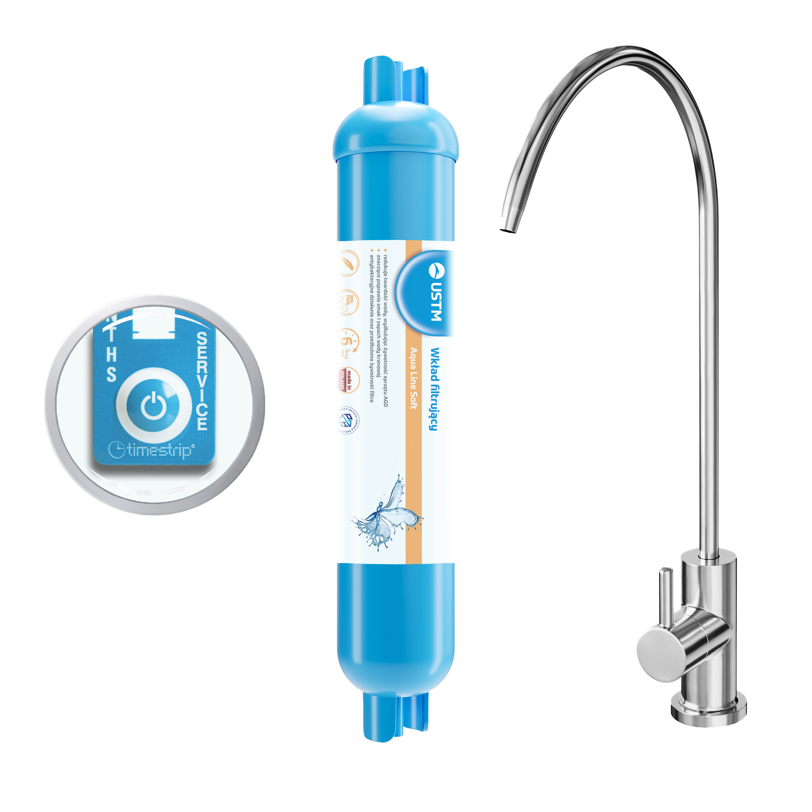 USTM Aqua Line filtre sous évier AQUALINESOFTNEWSTYLE