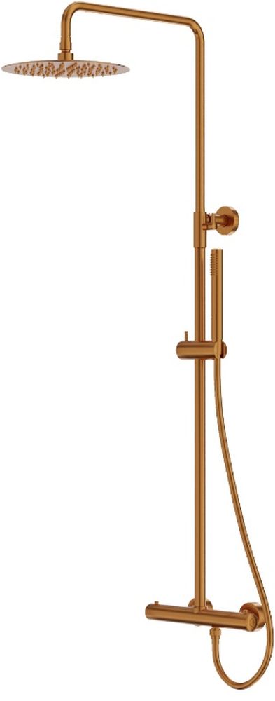 LaVita Orion ensemble de douche mural avec thermostat oui cuivre 5900378357315