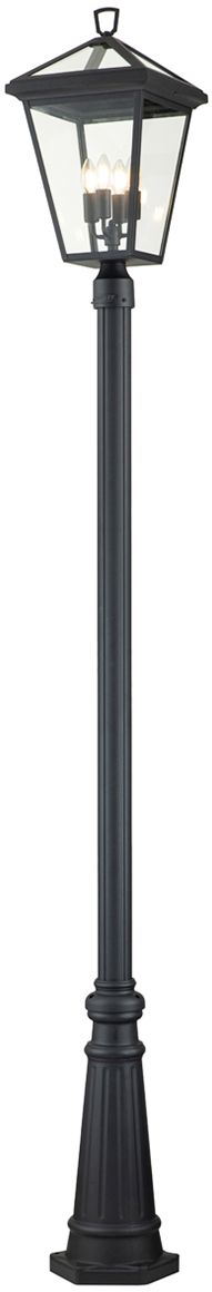 Quintiesse Alford Place lampadaire extérieur 4x40 W noir QN-ALFORD-PLACE5-L-MB