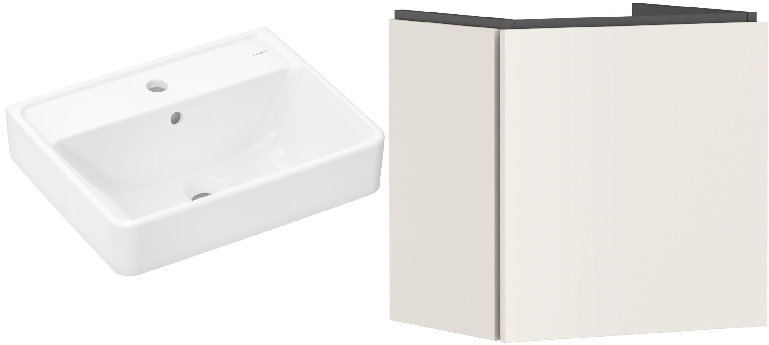 Set armoire Hansgrohe Xilesa E 54247780, lavabo Hansgrohe Xanuia Q 60131450