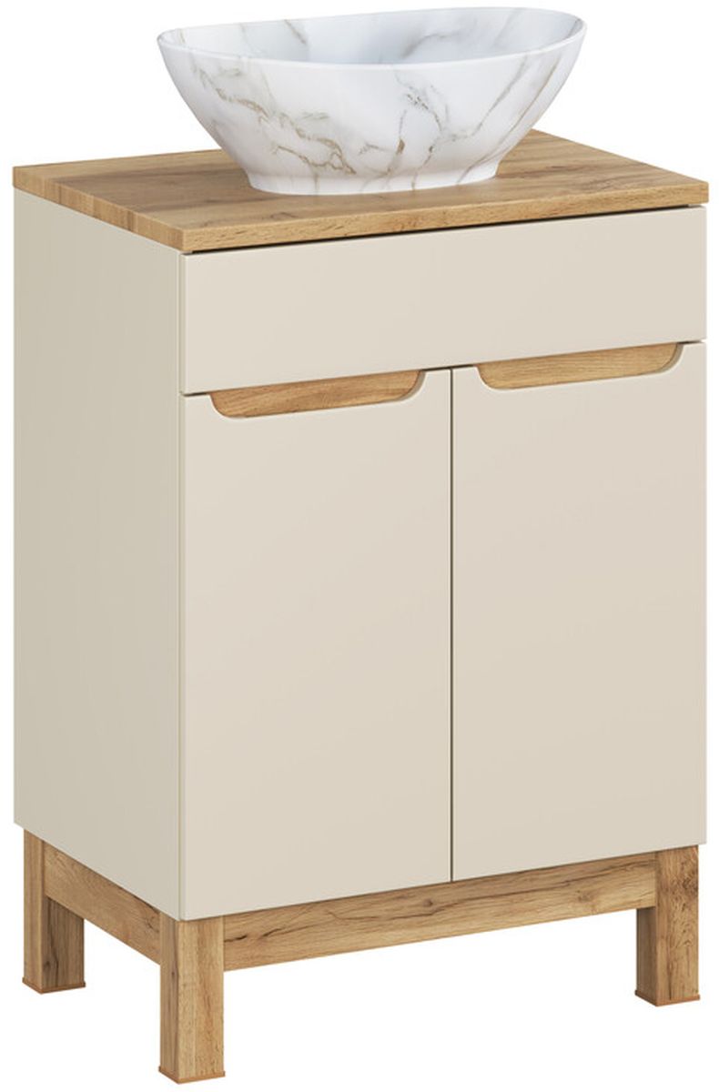 Set armoire Comad Bali Cashmere BALI CASHMERE 82-60-46-2D, lavabo Comad Pati UN-PATI-MW3, BLAT UN. 89-60-B WOTAN