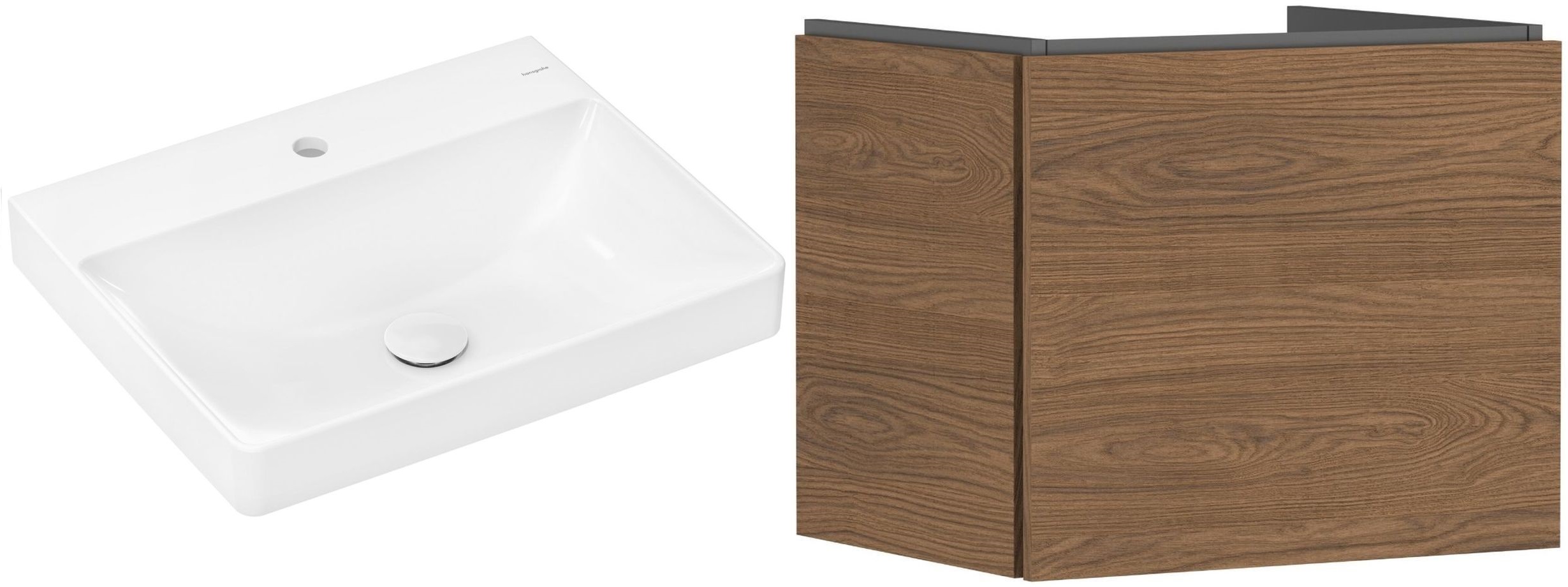 Set armoire Hansgrohe Xilesa E 54253550, lavabo Hansgrohe Xelu Q 61016450