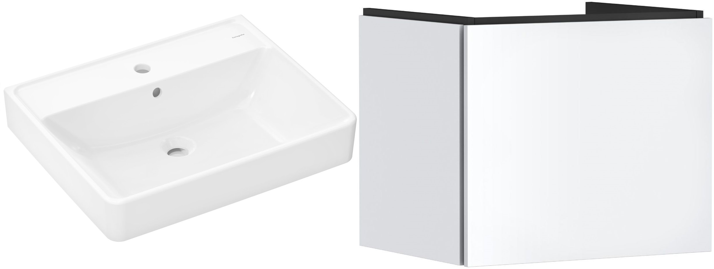 Set armoire Hansgrohe Xilesa E 54253700, lavabo Hansgrohe Xanuia Q 60133450