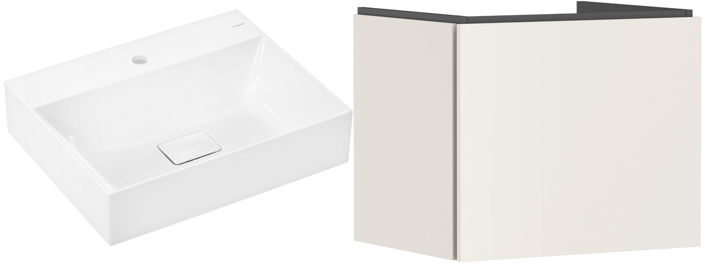 Set lavabo Hansgrohe Xevolos E 61092450, armoire Hansgrohe Xilesa E 54253780