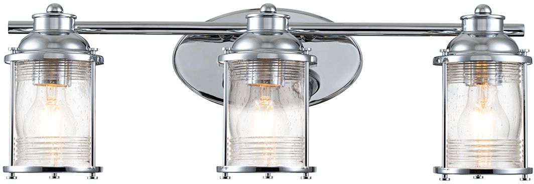 Quintiesse Ashland Bay applique murale 3x60 W chrome QN-ASHLANDBAY3-PC-BATH