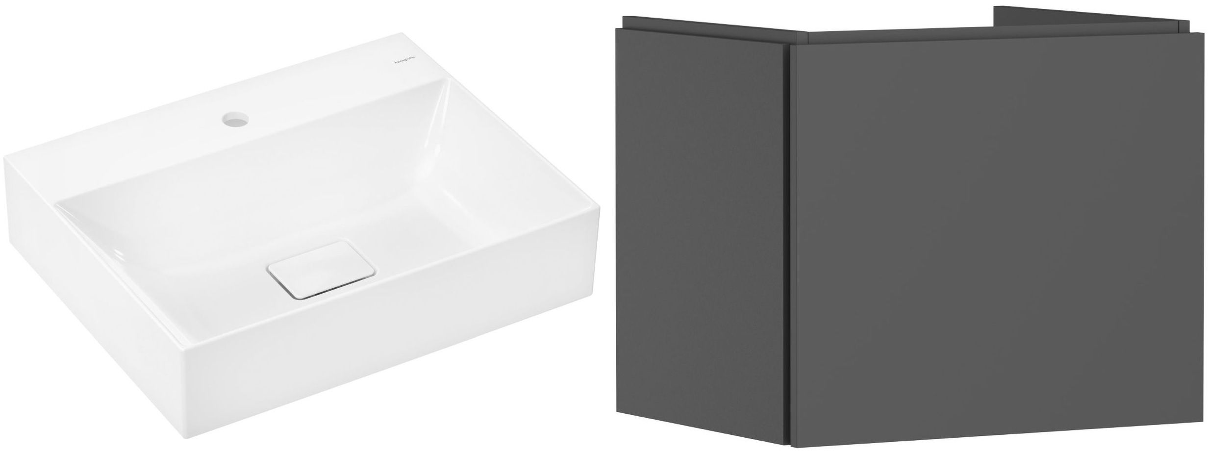 Set lavabo Hansgrohe Xevolos E 61092450, armoire Hansgrohe Xilesa E 54253760