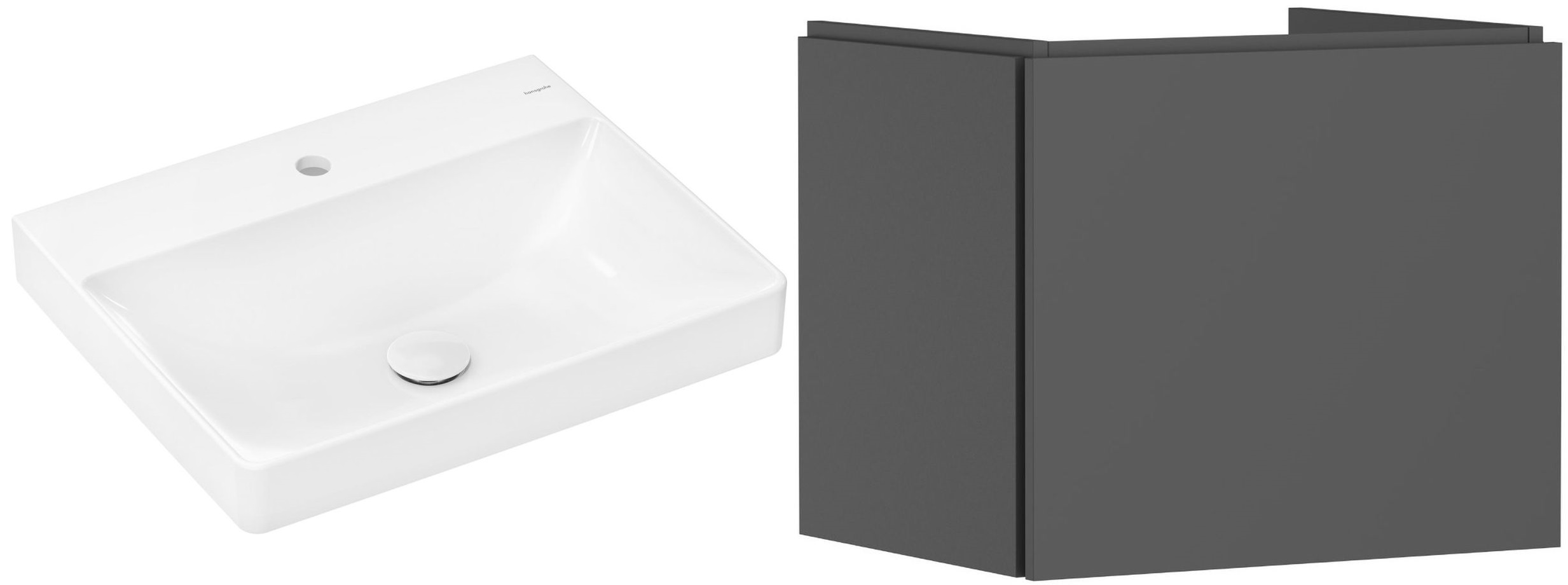 Set armoire Hansgrohe Xilesa E 54253760, lavabo Hansgrohe Xelu Q 61016450