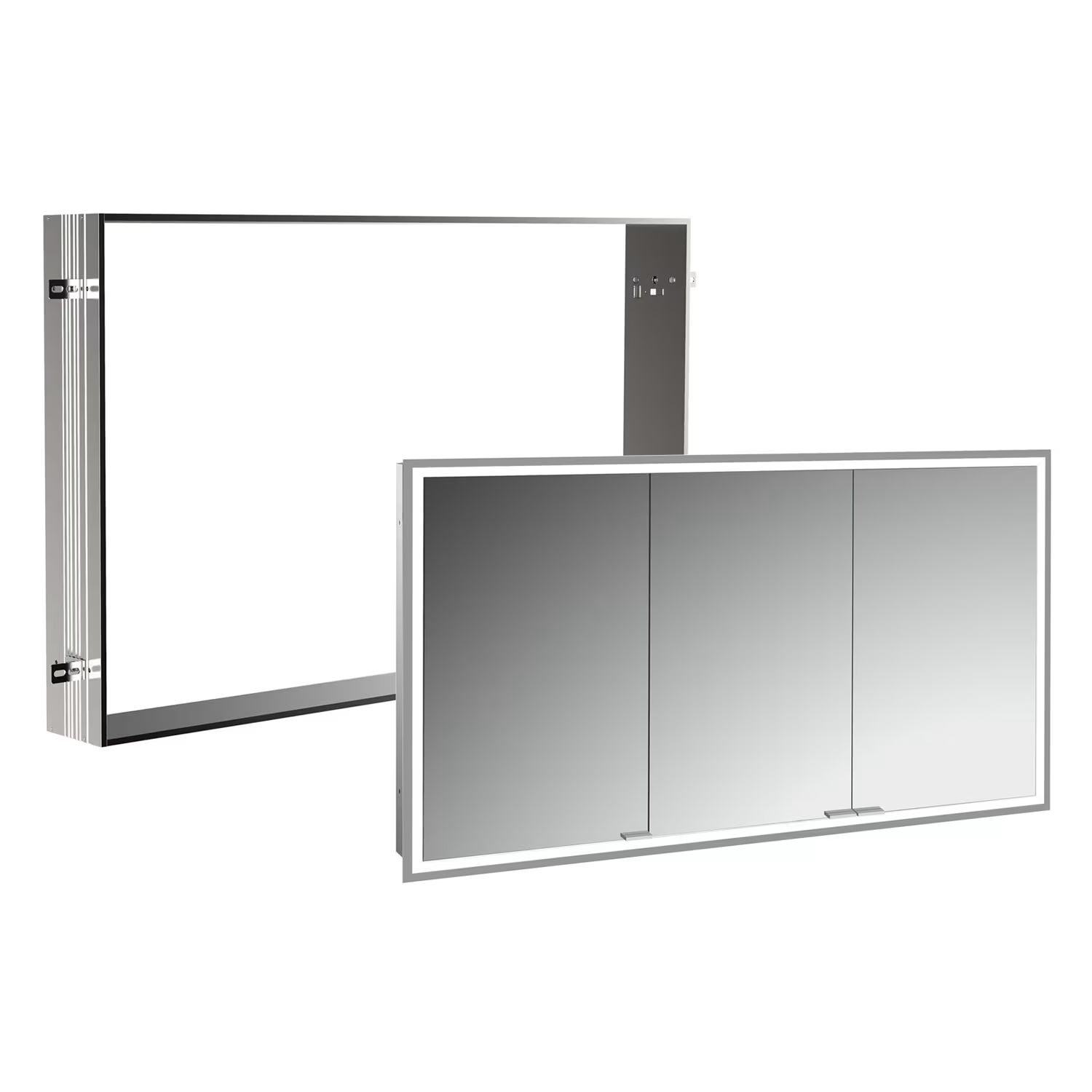 Set armoire Kronenbach Cube 2.0 KB100212CR, cadre pour installation de miroir encastré Kronenbach Cube 2.0 NU1000032NU