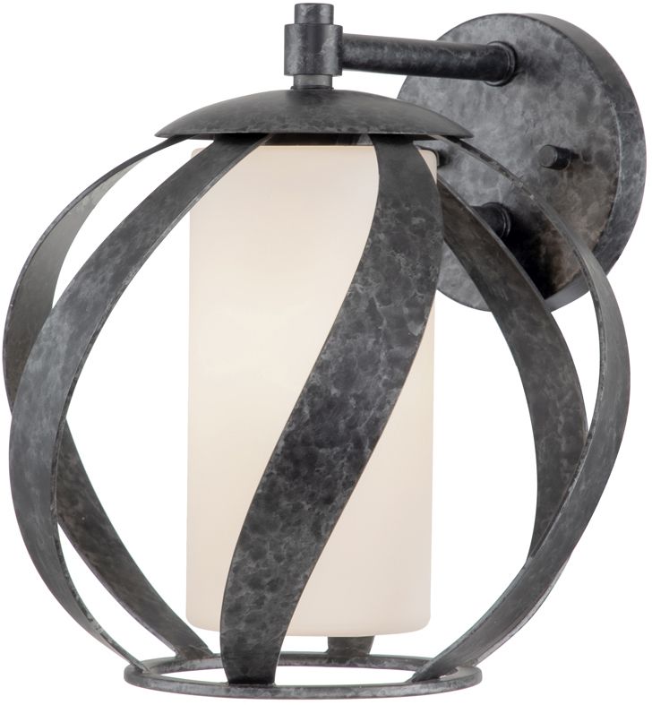 Quintiesse Blacksmith applique murale 1x60 W noir-opale QN-BLACKSMITH1-OBK