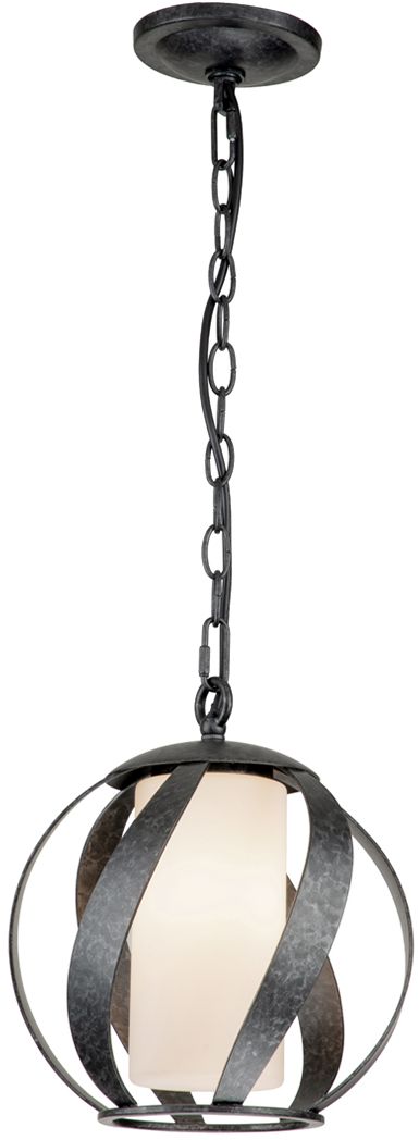 Quintiesse Blacksmith lampe suspendue 1x40 W noir-opale QN-BLACKSMITH-P-OBK